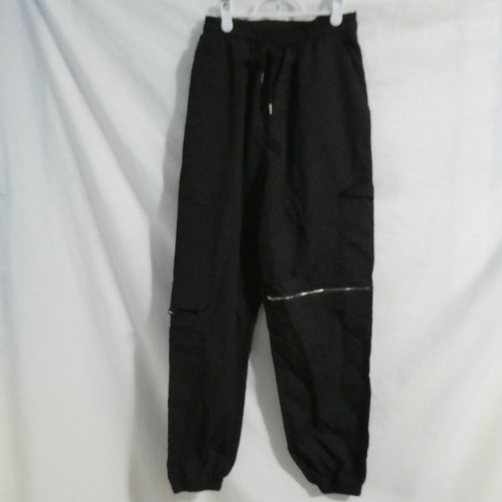 SHEIN | medium | Black Cargo Pants | Stretchy Waistband | Side Pockets | NWOT